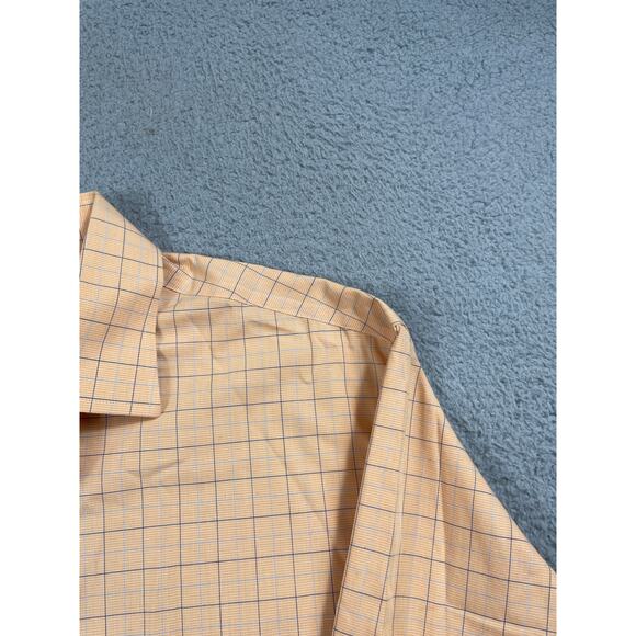 Brooks Brothers Mens Size 17 1/2 -2/3 Orange Peach Button Down Dress Shirt - Picture 12 of 13